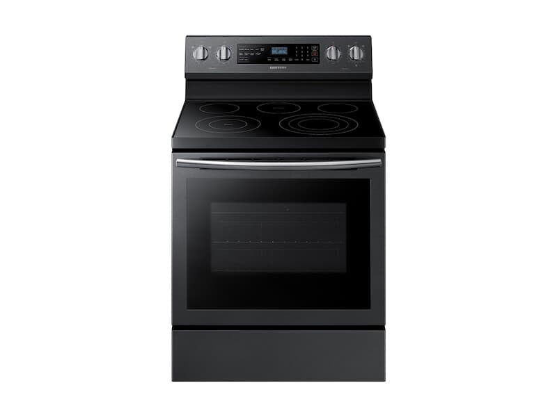 5.9 cu. ft. Freestanding Electric Range with True Convection in Black Stainless Steel