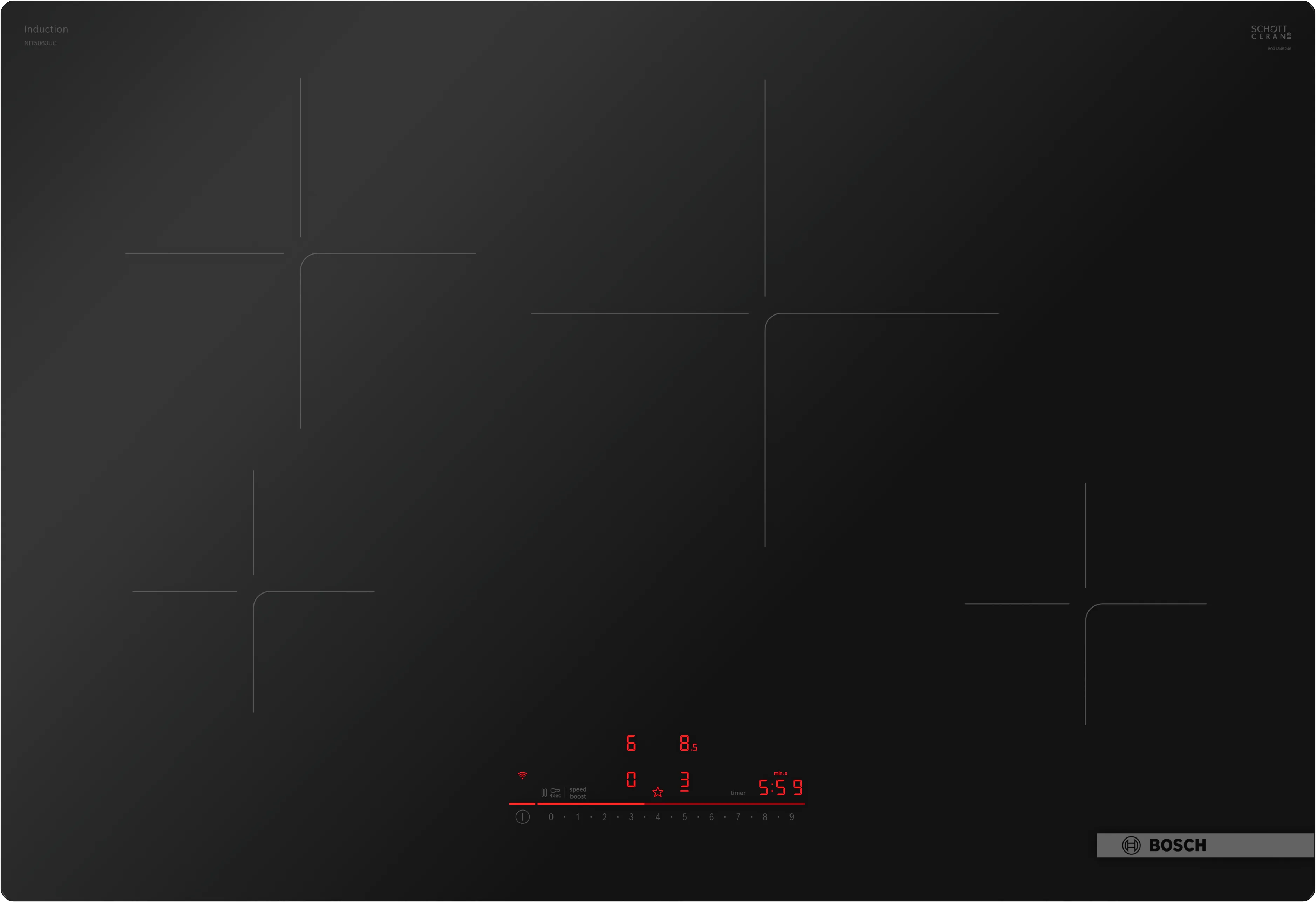 500 Series Induction Cooktop 30'' Without Frame