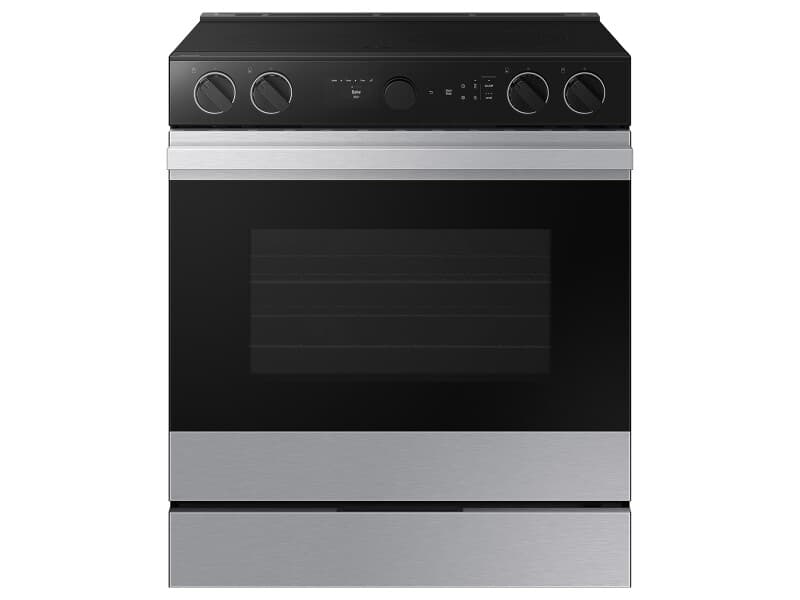 Bespoke Slide-in Electric Range Smart Oven Camera | Illuminated Precision Knobs 6.3 cu.ft.