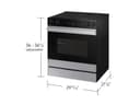 Bespoke Slide-in Electric Range Smart Oven Camera | Illuminated Precision Knobs 6.3 cu.ft. view 4