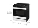 Bespoke 6.0 cu. ft. Smart Slide-In Gas Range with Smart Oven Camera Illuminated Precision Knobs in White Glass view 4