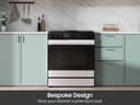 Bespoke 6.0 cu. ft. Smart Slide-In Gas Range with Smart Oven Camera Illuminated Precision Knobs in White Glass view 7