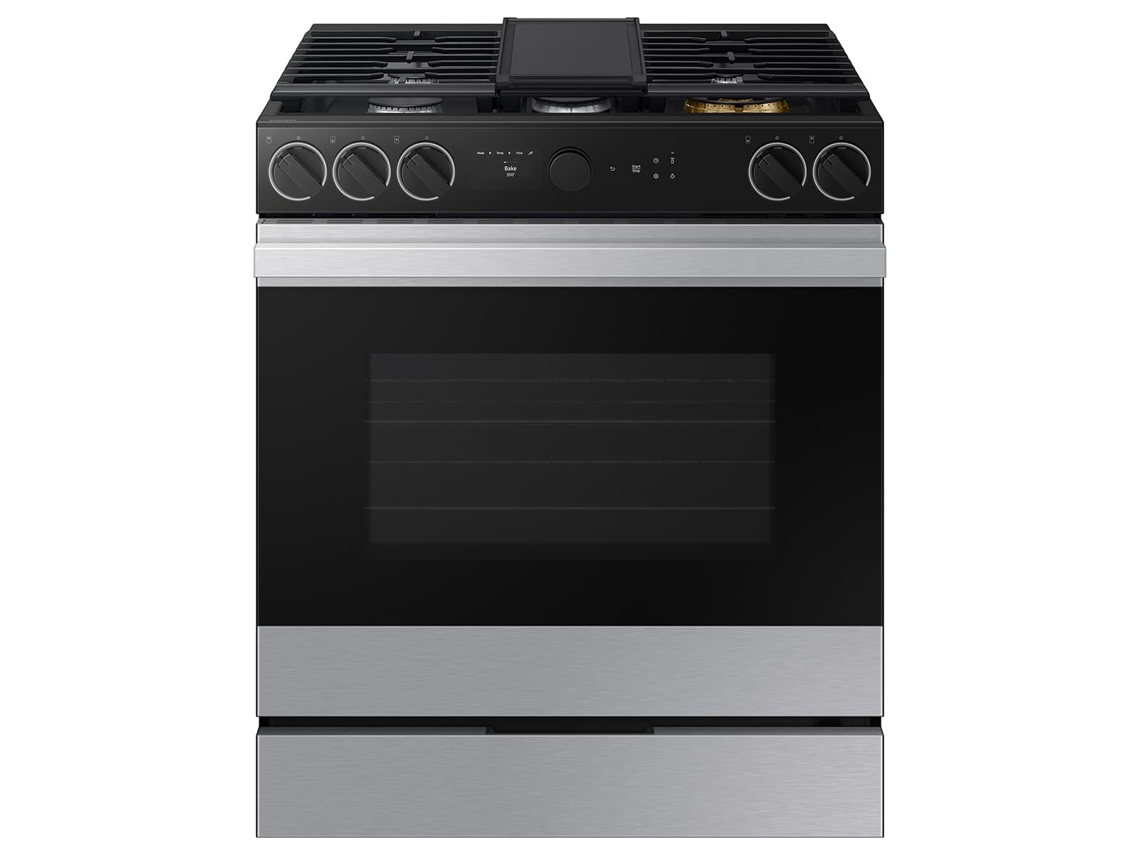 Bespoke Slide-in Gas Range Smart Oven Camera | Illuminated Precision Knobs 6.3 cu.ft.