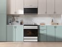 Bespoke 6.3 cu. ft. Smart Slide-In Induction Range with Ambient Edge Lighting™ & Air Sous Vide in White Glass view 8