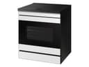 Bespoke 6.3 cu. ft. Smart Slide-In Induction Range with AI Home & Smart Oven Camera in White Glass view 7