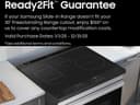 Bespoke 6.3 cu. ft. Smart Slide-In Induction Range with AI Home & Smart Oven Camera in White Glass view 3