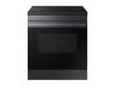 Bespoke 6.3 cu. ft. Smart Slide-In Induction Range with Anti-Scratch Glass Cooktop in Matte Black Steel view 1