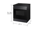 Bespoke 6.3 cu. ft. Smart Slide-In Induction Range with Anti-Scratch Glass Cooktop in Matte Black Steel view 4