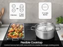 Bespoke 6.3 cu. ft. Smart Slide-In Induction Range with Anti-Scratch Glass Cooktop in Matte Black Steel view 7