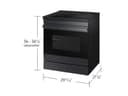 Bespoke 6.3 cu. ft. Smart Slide-In Induction Range with Ambient Edge Lighting™ & Air Sous Vide in Matte Black Steel view 3