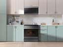 Bespoke 6.3 cu. ft. Smart Slide-In Induction Range with Ambient Edge Lighting™ & Air Sous Vide in Matte Black Steel view 5