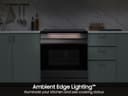 Bespoke 6.3 cu. ft. Smart Slide-In Induction Range with Ambient Edge Lighting™ & Air Sous Vide in Matte Black Steel view 6