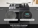 Bespoke 6.3 cu. ft. Smart Slide-In Induction Range with Ambient Edge Lighting™ & Air Sous Vide in Matte Black Steel view 7