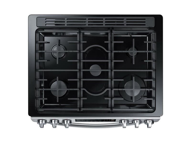 5.8 cu. ft. Slide-in Gas Range with Convection in Stainless Steel