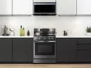 6.0 cu. ft. Smart Freestanding Gas Range with No-Preheat Air Fry and Convection+ in Black Stainless Steel view 2