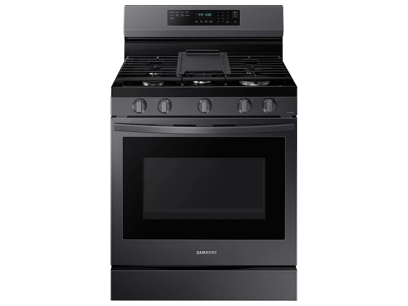 6.0 cu. ft. Smart Freestanding Gas Range with No-Preheat Air Fry and Convection+ in Black Stainless Steel
