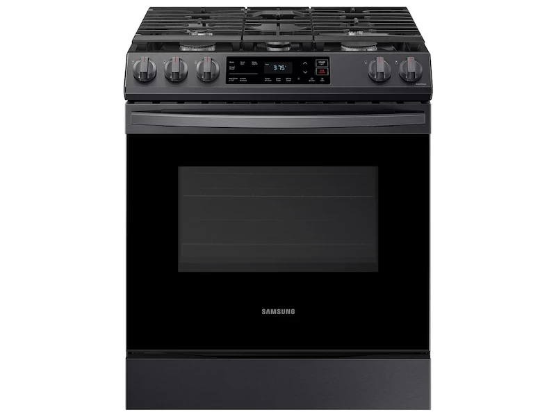 6.0 cu. ft. Smart Slide-in Gas Range in Black Stainless Steel