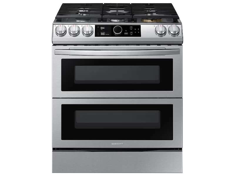 6.3 cu. ft. Flex Duo Front Control Slide-in Dual Fuel Range with Smart Dial, Air Fry, and Wi-Fi