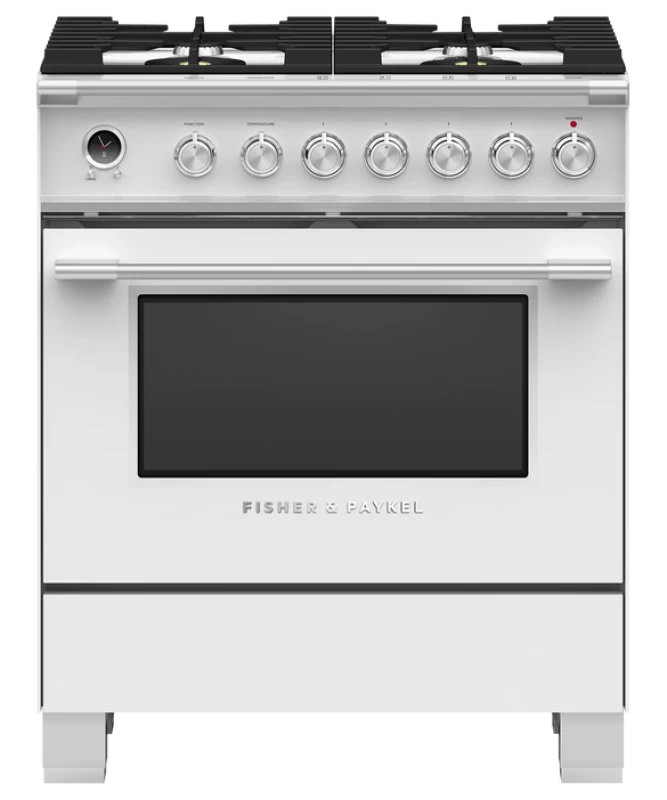 Dual Fuel Range, 30", 4 Burners, Self-cleaning