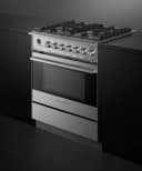 30" Series 9 Contemporary 4 Burner Dual Fuel Self-Cleaning Range view 4