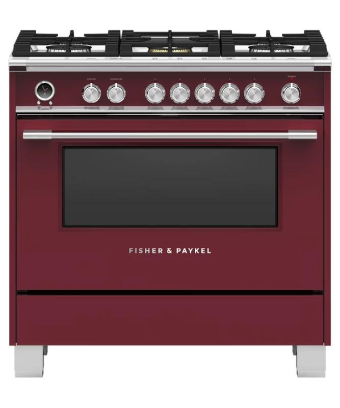 Dual Fuel Range, 36", 5 Burners, Self-cleaning