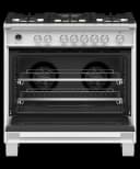 Dual Fuel Range, 36", 5 Burners, Self-cleaning view 2