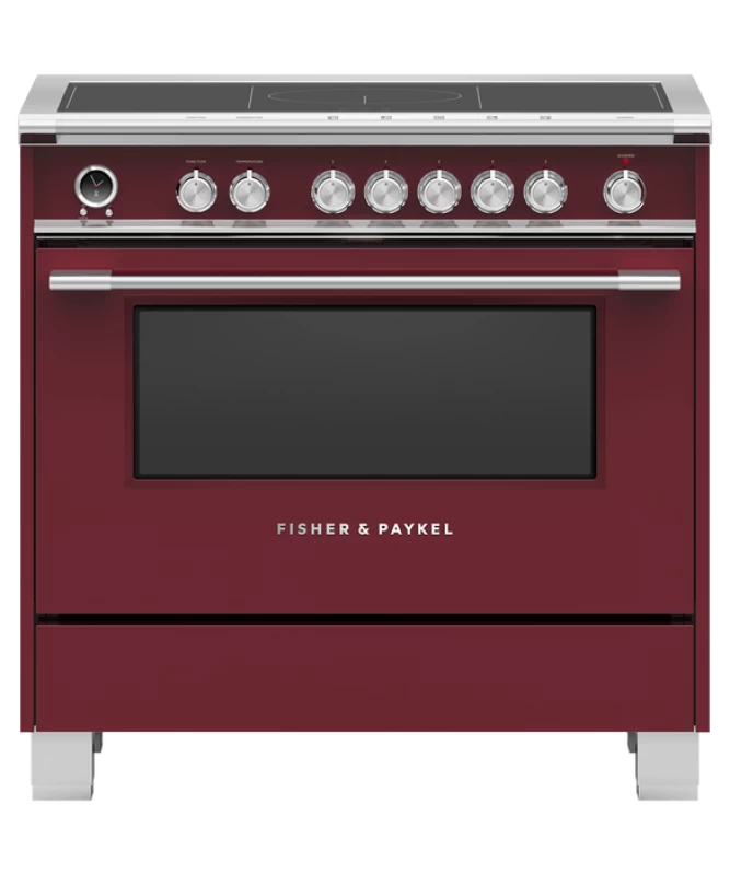 Induction Range, 36", 5 Zones with SmartZone, Self-cleaning