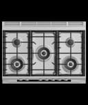 36" Series 7 Contemporary 5 Burner Gas Range, Natural Gas view 3