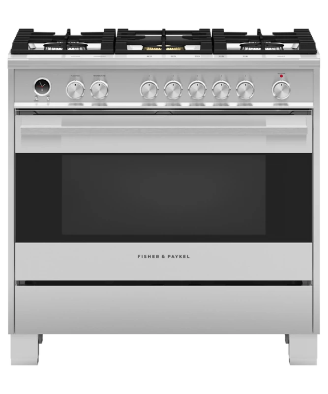 Dual Fuel Range, 36", 5 Burners, Self-cleaning