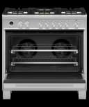 36" Series 9 Contemporary 5 Burner Dual Fuel Self-Cleaning Range view 2