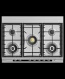 36" Series 9 Contemporary 5 Burner Dual Fuel Self-Cleaning Range view 3
