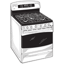 30" Dual-Fuel Free-Standing Range with Baking Drawer view 8