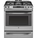 Series 30" Dual Fuel Slide-In Front Control Range with Warming Drawer view 1