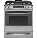 Series 30" Dual Fuel Slide-In Front Control Range with Warming Drawer view 2