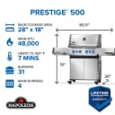 Prestige® 500 RSIB with Infrared Side and Rear Burner view 2