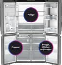 Ge Profile™ Energy Star® 28.4 Cu. Ft. Quad-door Refrigerator With Dual-dispense Autofill Pitcher And Door In Door view 21