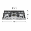 30" Gas Cooktop view 4