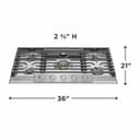 36" Gas Cooktop view 4