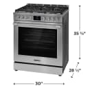 30” Gas Range with No Preheat + Air Fry, Includes Air Fry Tray view 2