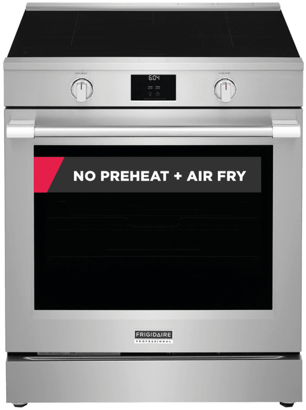 30” Induction Range with No Preheat + Air Fry, Includes Air Fry Tray