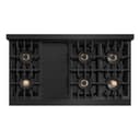 ZLINE 48 in. Classic Gas Rangetop with 8 Burner DuoPro™ Cooktop in Black Stainless Steel (PCRTB-48) view 3