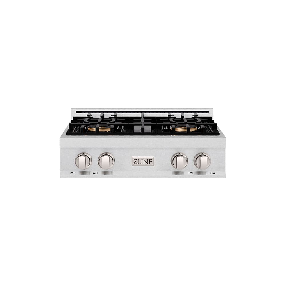 ZLINE 30 in. Classic Gas Rangetop with 4 Burner DuoPro™ Cooktop in Satin Stainless Steel (PCRTS-30)