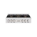 ZLINE 36 in. Classic Gas Rangetop with 6 Burner DuoPro™ Cooktop in Satin Stainless Steel (PCRTS-36) view 1