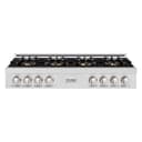 ZLINE 48 in. Classic Gas Rangetop with 8 Burner DuoPro™ Cooktop in Satin Stainless Steel (PCRTS-48) view 1