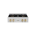 ZLINE Autograph Edition 30 in. Classic Gas Rangetop with 4 Burner DuoPro™ Cooktop in Stainless Steel and Polished Gold Accents (PCRTZ-30-G) view 1
