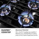 ZLINE Autograph Edition 48 in. Classic Gas Rangetop with 8 Burner DuoPro™ Cooktop in Stainless Steel and Polished Gold Accents (PCRTZ-48-G) view 12