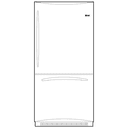 Counter-Depth 21.1 Cu. Ft. Bottom-Freezer Refrigerator view 3