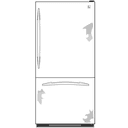 22.2 Cu. Ft. Stainless Bottom-Freezer Drawer Refrigerator view 9