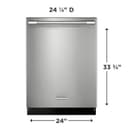 24" Stainless Steel Tub Dishwasher with CleanBoost™ view 5