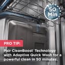 24" Stainless Steel Tub Dishwasher with CleanBoost™ and Adaptive Quick Wash view 7